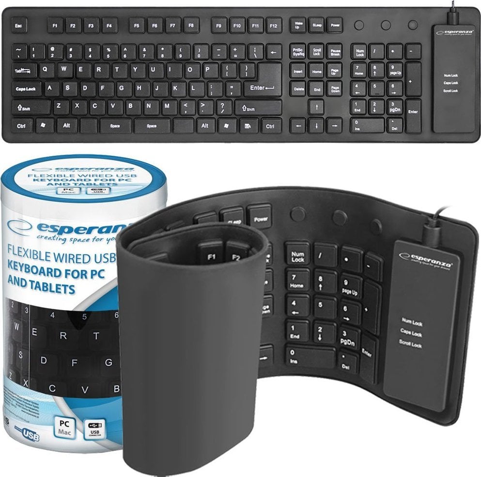 Tastierë Esperanza EK140, me kabllo, UK, e zezë