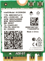 Kartë rrjeti Intel AX200 (AX200.NGWG.NV), M.2, 2400 Mbps, Wi-Fi 6