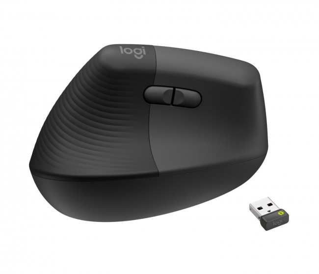 Maus wireless Logitech Lift, për majtakë, grafit