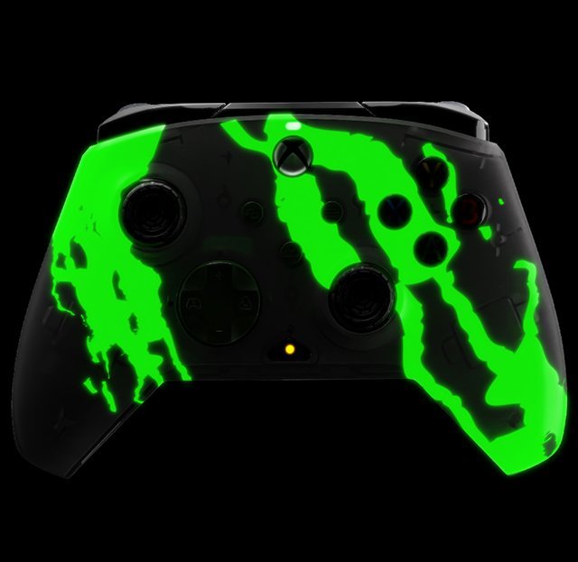 Kontroller PDP XS Rematch, me kabllo, i zi / i gjelbër