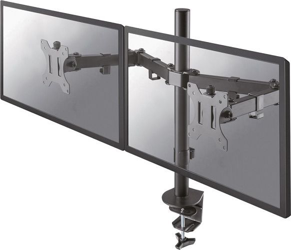 Mbajtëse tavoline për monitorë Neomounts FPMA-D550DBLACK, për 2 monitorë 10"-32", rrotullim 360°, e zezë