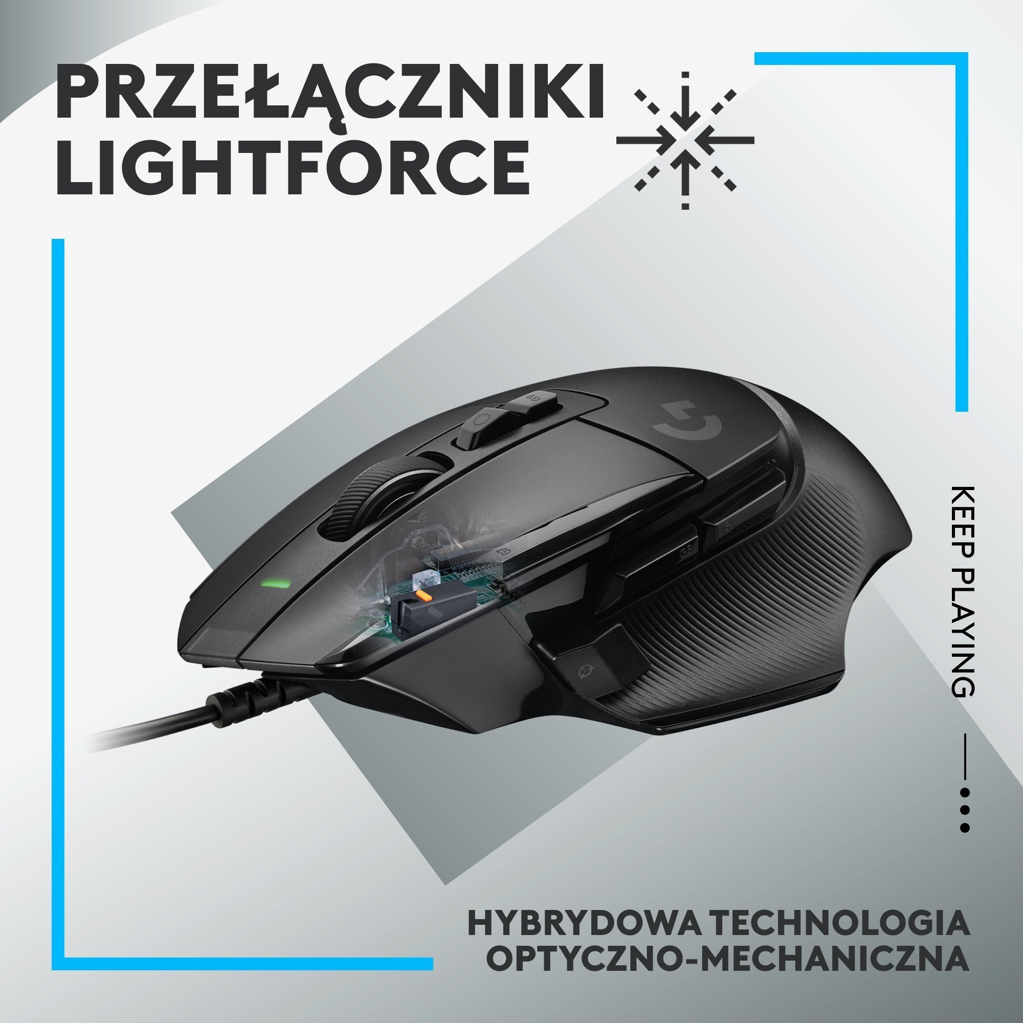 Set gaming Logitech G502 X dhe G Pro X, maus me sensor HERO, kufje me mikrofon BLUE VO!CE, i zi