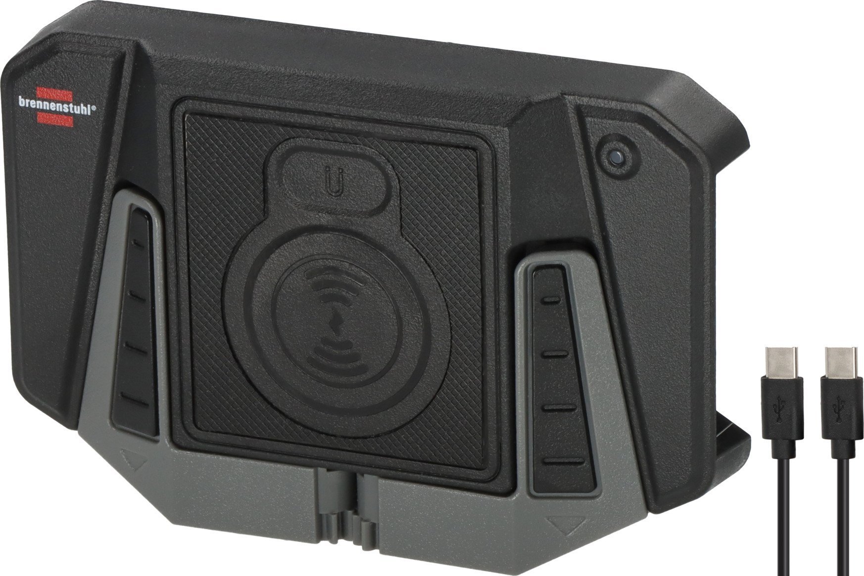 Ngarkues wireless Brennenstuhl 1173780001, 10W, montim në mur, i zi gri