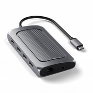 Satechi USB4 мултипорт адаптер со 8K HDMI, 100 W PD, гигабитен Ethernet, USB 3.2 10 Gbps