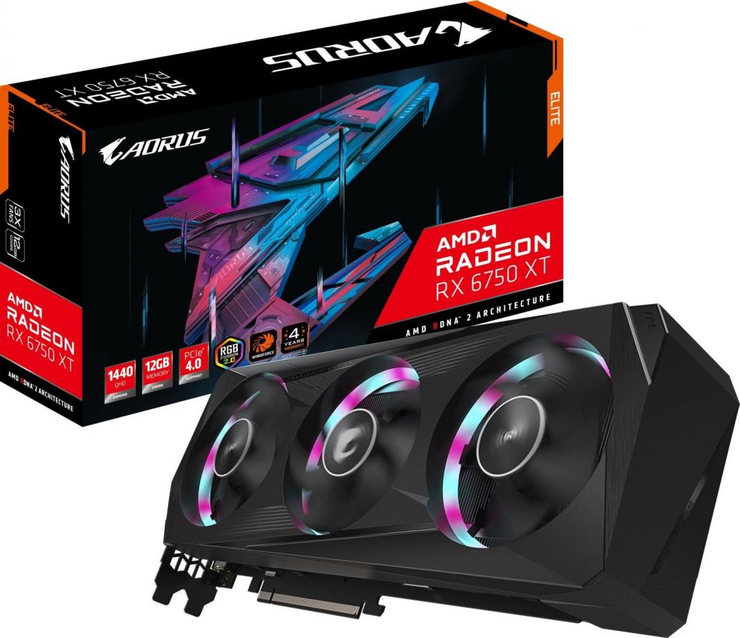 Kartelë grafike Gigabyte Aorus Radeon RX 6750 XT Elite 12GB GDDR6