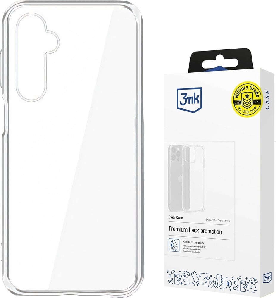 Këllëf telefoni 3MK Clear Case për Samsung Galaxy S24 FE S721, TPU, transparent