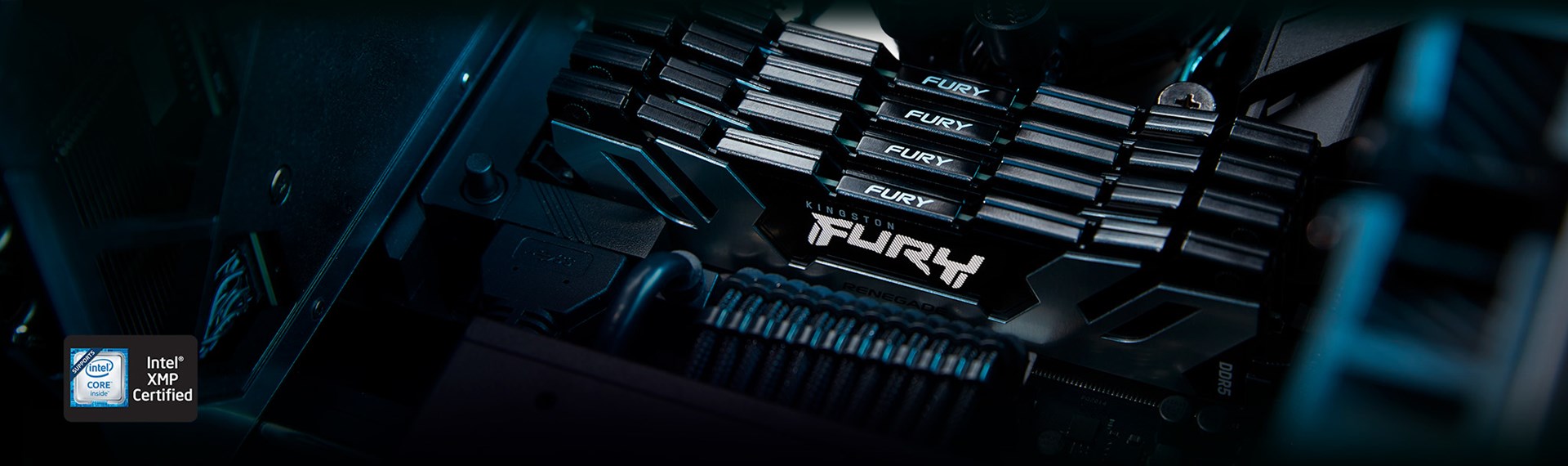 Memorie KINGSTON FURY Renegade DDR5, 48GB, 6400MHz, CL32, e argjendtë/e zezë