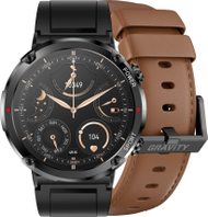 Паметен часовник Gravity GT21 4, Bluetooth повик, две ремчиња, за мажи