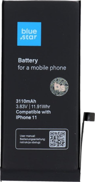 Bateri telefoni Blue Star HQ për iPhone 11, 3110 mAh, e zezë