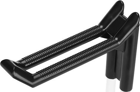 Mbajtëse për kufje Marvo, RGB, plastike, e zezë