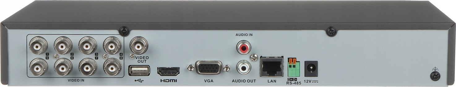 Видеорекордер DVR Hikvision Turbo HD AcuSense, 8 канали, 2 IP Full HD, црн