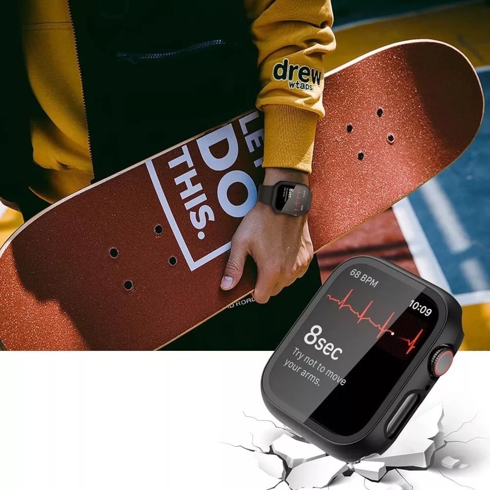 Kuti mbrojtëse Tech-Protect DEFENSE360 për Apple Watch 10 42mm, xham i integruar, transparente