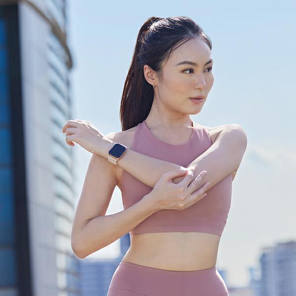 Rrip ore Uniq Revix Reversible Magnetic, për Apple Watch 45 44 42 mm, silikon, blush