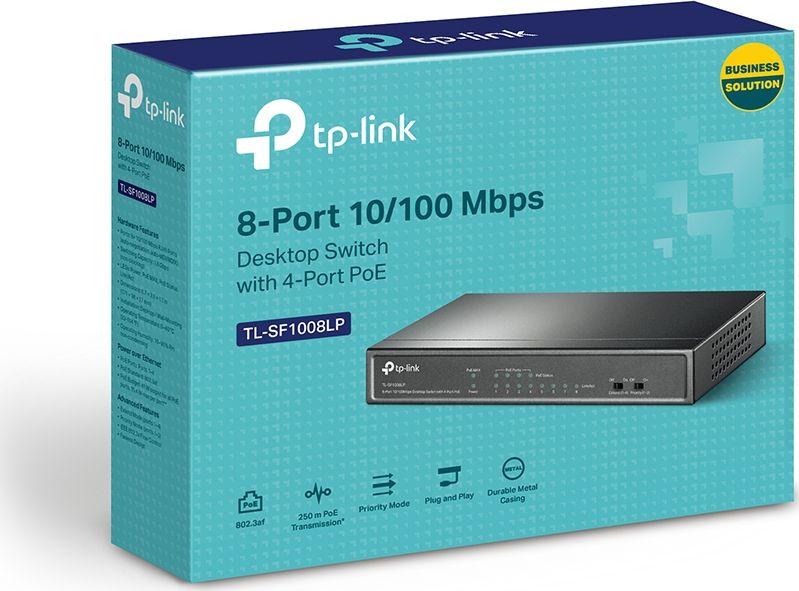 Switch TP-Link TL-SF1008LP, 8x porte, 1.6Gb/s