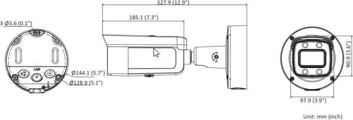 Kamerë IP Hikvision DS-2CD2647G2-LZS, lente 3.6-9mm, e bardhë