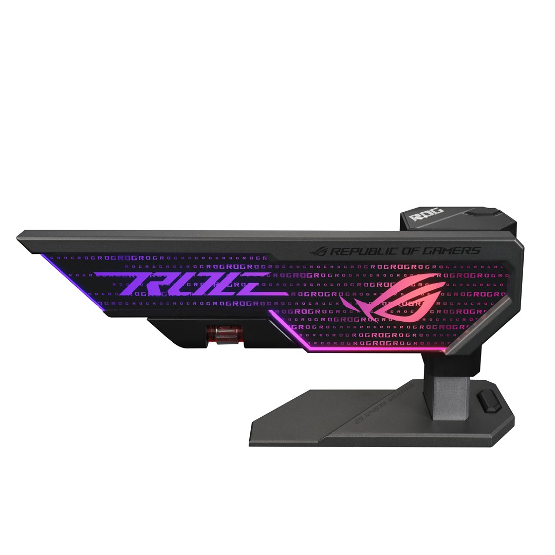 Mbajtëse grafike ASUS ROG Herculx, për kartela grafike, RGB, gri