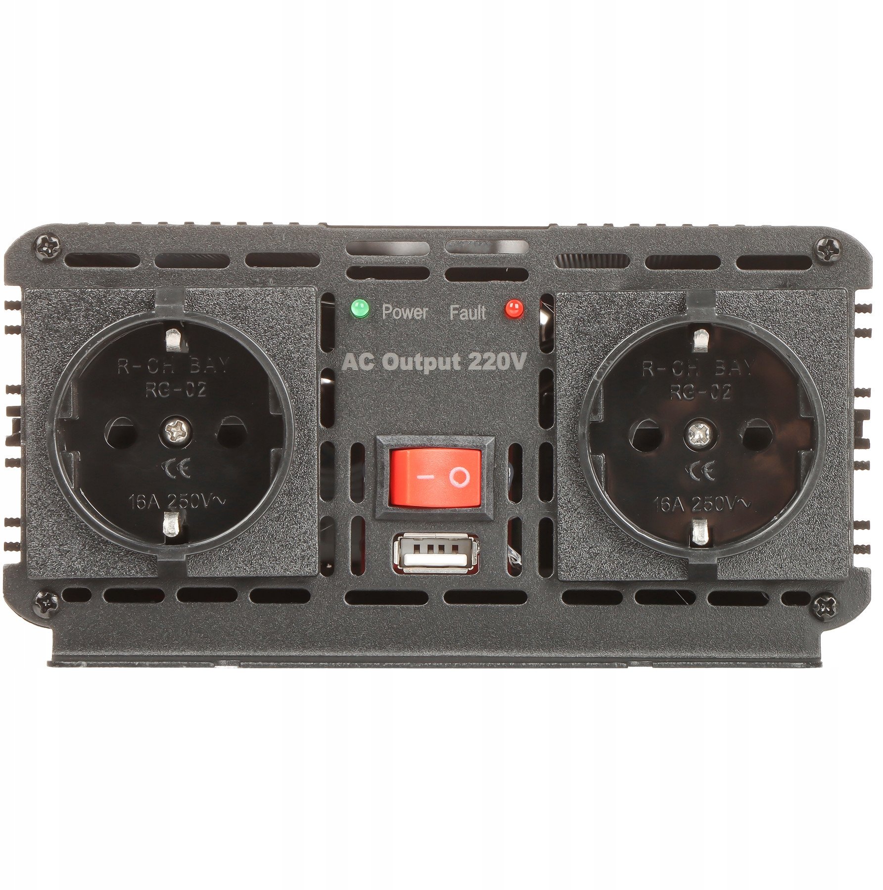 Inverter tensioni Europower INV/12/1200/MS/S, 1200W, 12V në 230V, gri