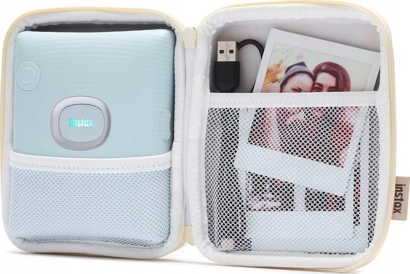 Çantë mbrojtëse Fujifilm Instax SQUARE Link, për printer smartphone, Woven Ivory