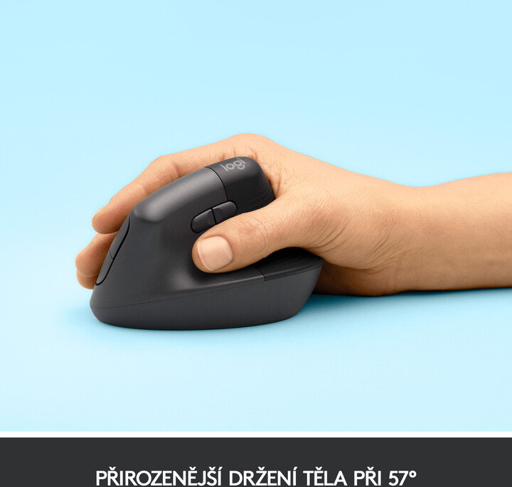 Maus wireless Logitech Lift, grafit
