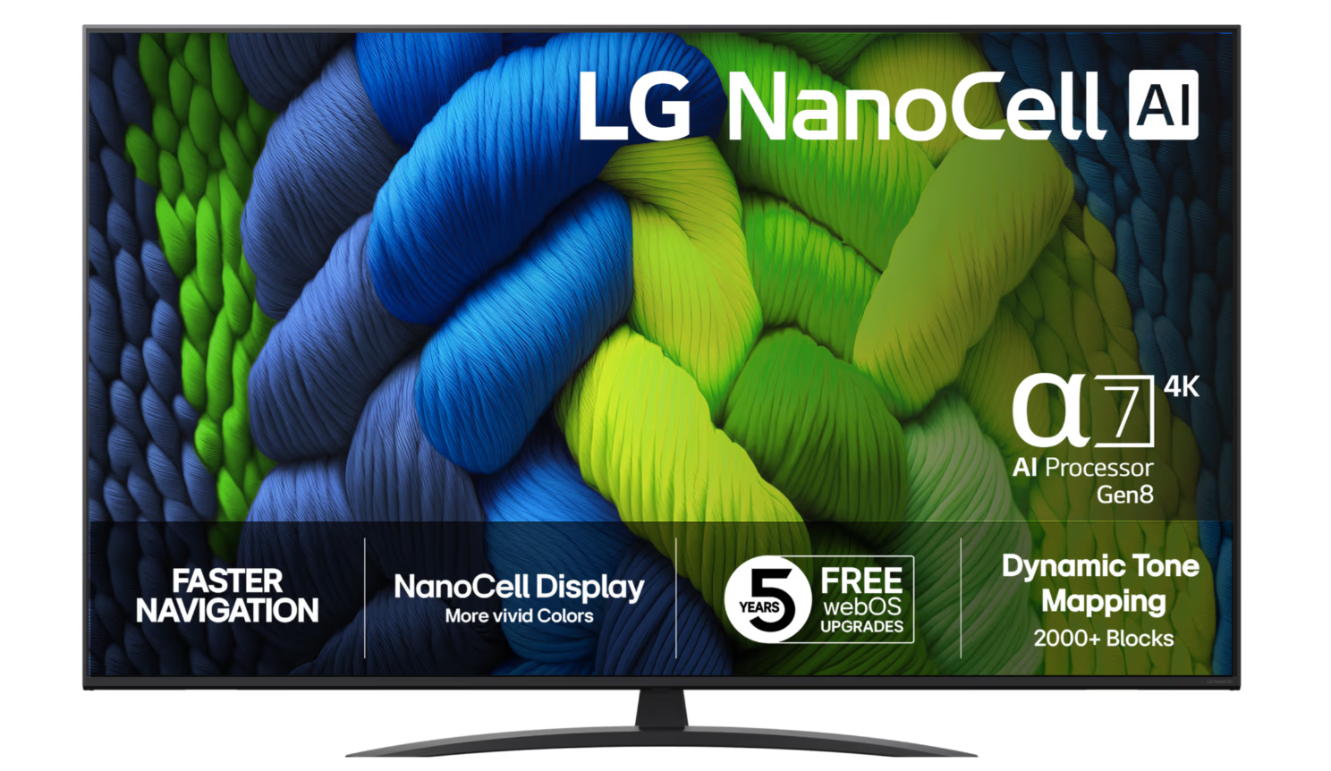Televizor LED LG 55NANO82A6B NanoCell, 55", 4K UHD, i zi
