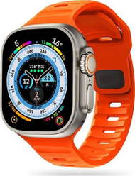 Rrip dore Tech-Protect Iconband Line për Apple Watch 4/5/6/7/SE/8/Ultra 44/45/49mm, TPU, portokalli
