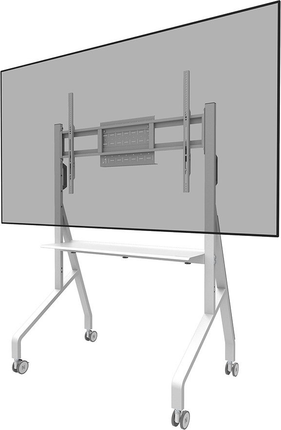 Stendë dyshemeje për TV Neomounts FL50-525WH1, 55"-86", me rrota, e bardhë