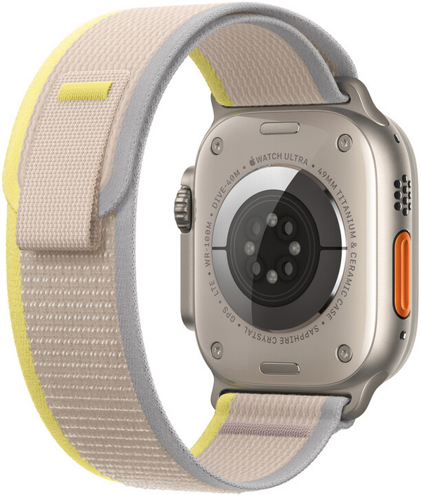Apple Watch 49mm Band, Yellow/Beige Trail Loop - S/M