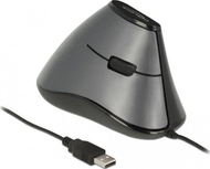 Maus Delock 12527, me kabllo, USB, i zi dhe i hirt
