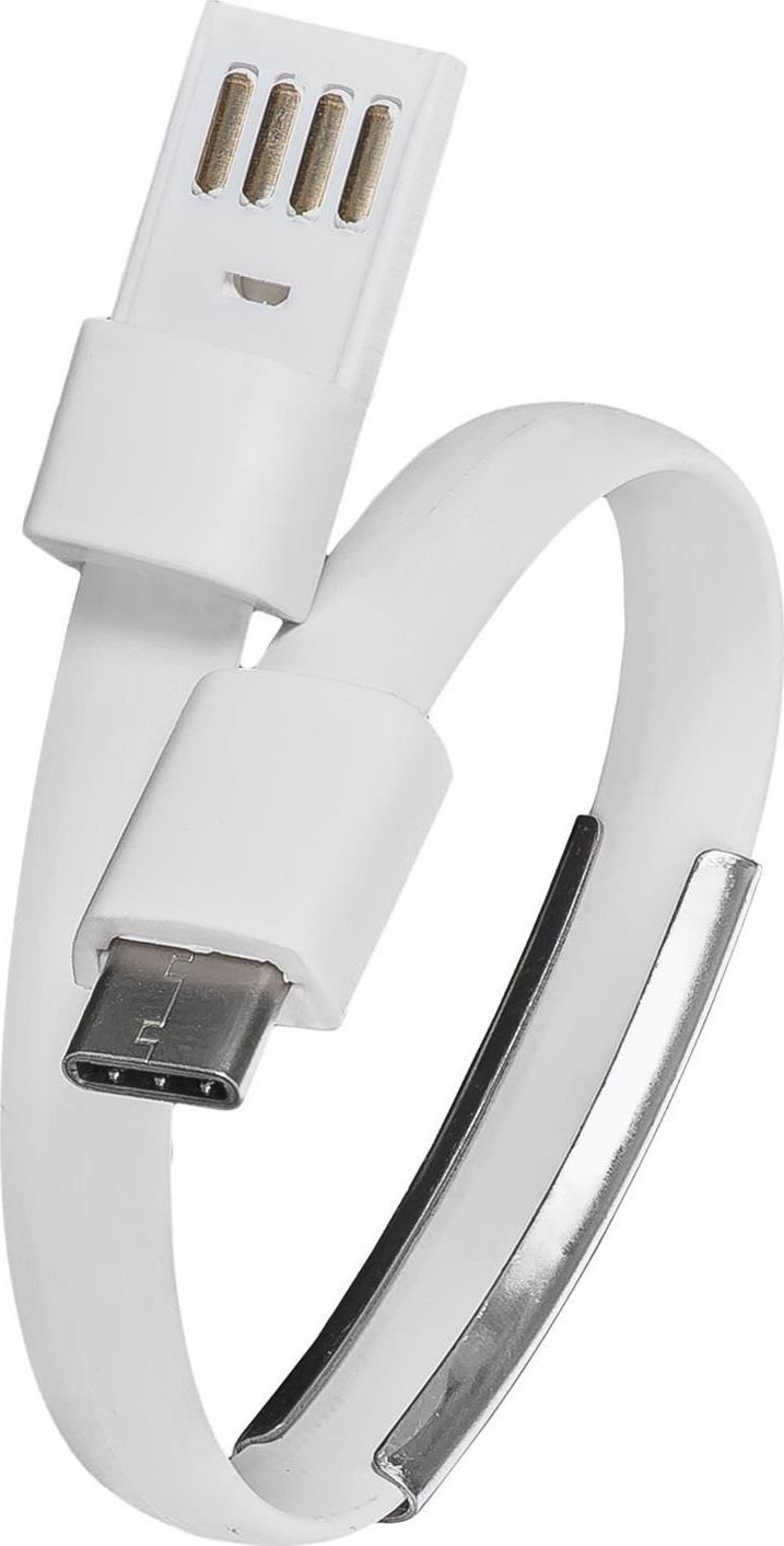 Kabllo adapter Akyga Bracelet, USB C në USB A, 23cm, e zezë