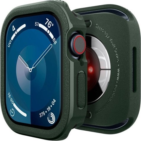 Mbulesë Caseology Vault për Apple Watch 10 46mm, TPU, Midnight Green