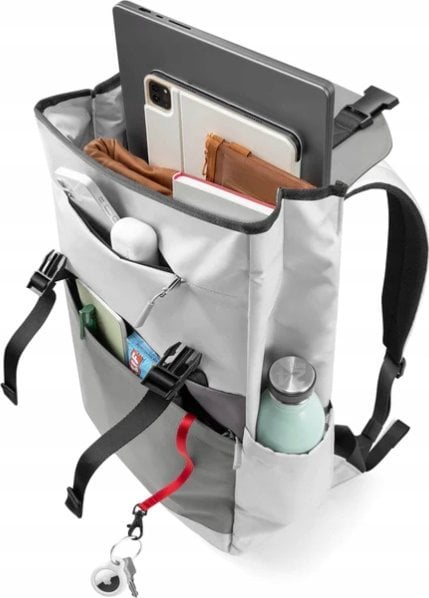 Çantë shpine tomtoc Slash T64 Flip, 18L, për laptop, gri e bardhë