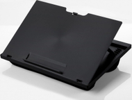 Mbajtëse laptopi Q-Connect KF14472, lartësi e rregullueshme, e zezë