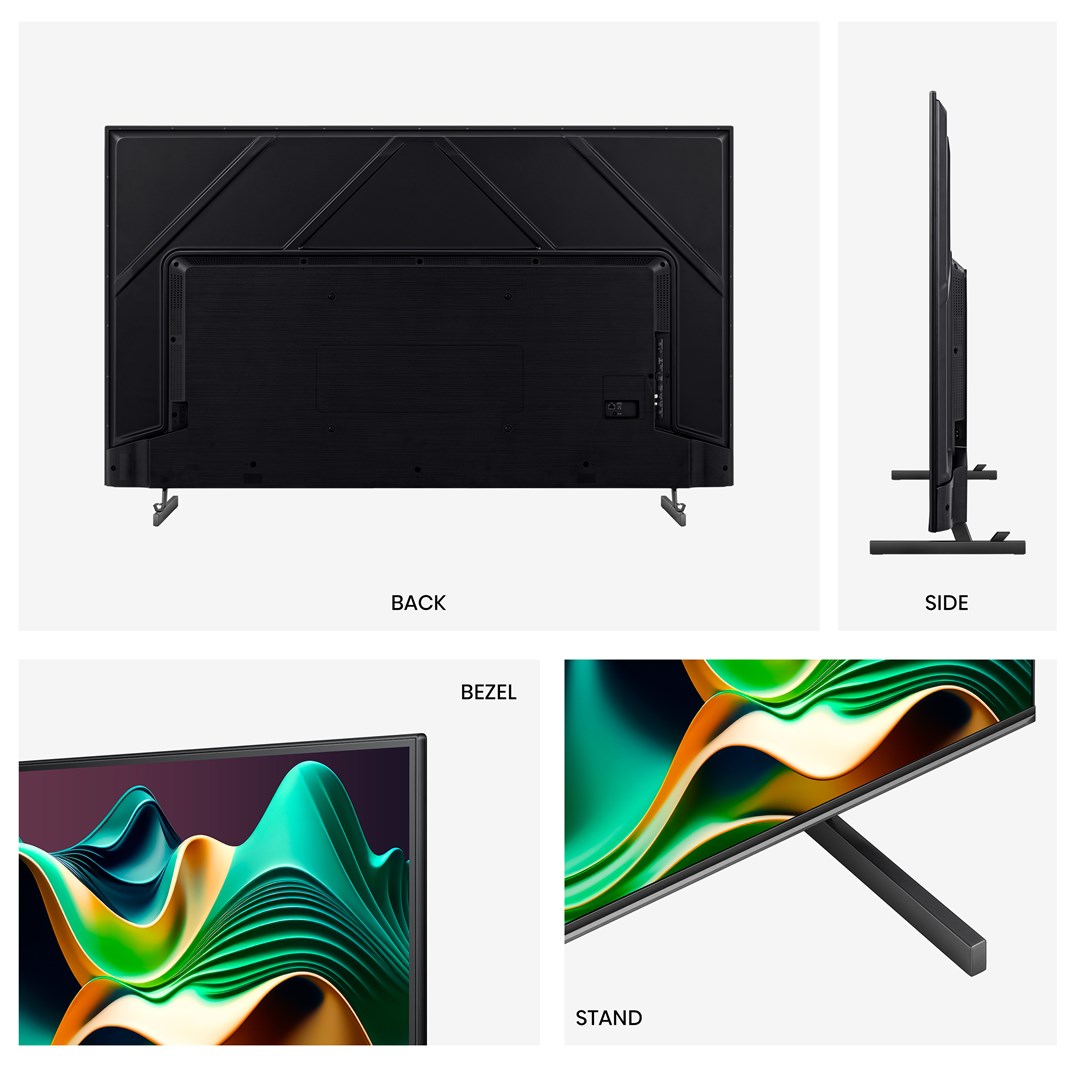 Televizor Hisense 65U6NQ, 65”, Mini-LED, 4K, i hirtë i errët