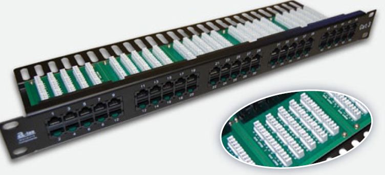 Телефонски панел Alantec PK012, 25xRJ45, Cat 3, 1U