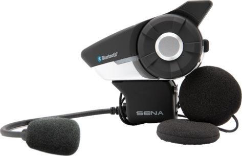 Interkom motoçiklete Sena 20S EVO Single, Bluetooth 4.1, deri 2 km, i zi argjend
