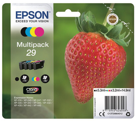 Боја за печатач Epson C13T29864012, 29 мултипакет