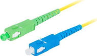 Kабел оптички Lanberg SC/APC во SC/UPC, singlemode, 3m, жолт