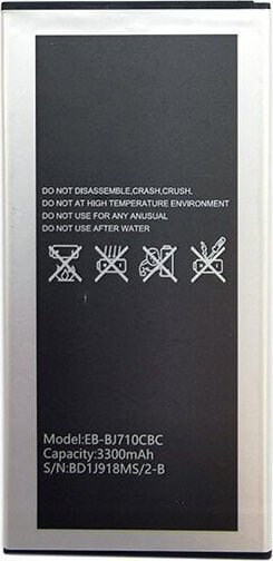 Bateri për telefon Samsung Galaxy J7 2016, EB-BJ710CBE, 3300mAh, e zezë