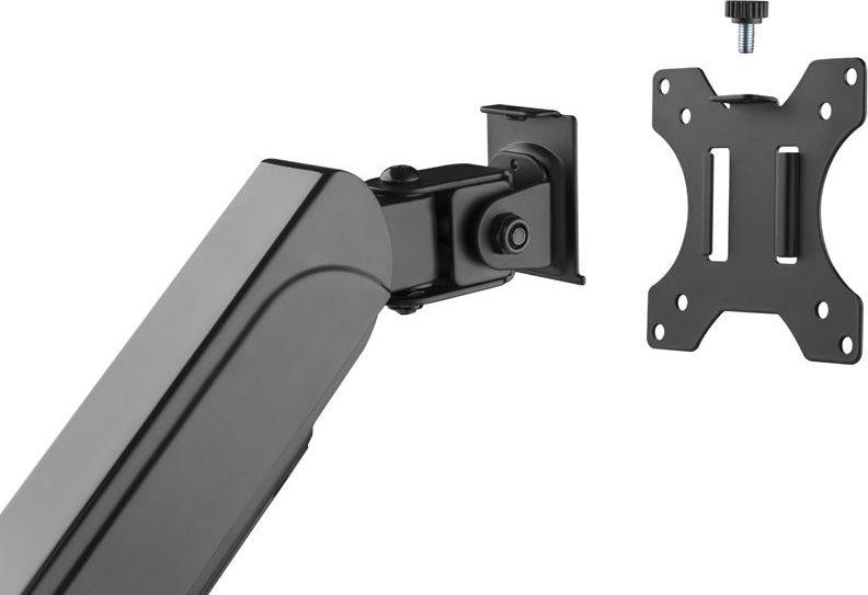 Mbajtës për monitor Equip Tischhalterung, 2 monitora, 17"-32", i zi