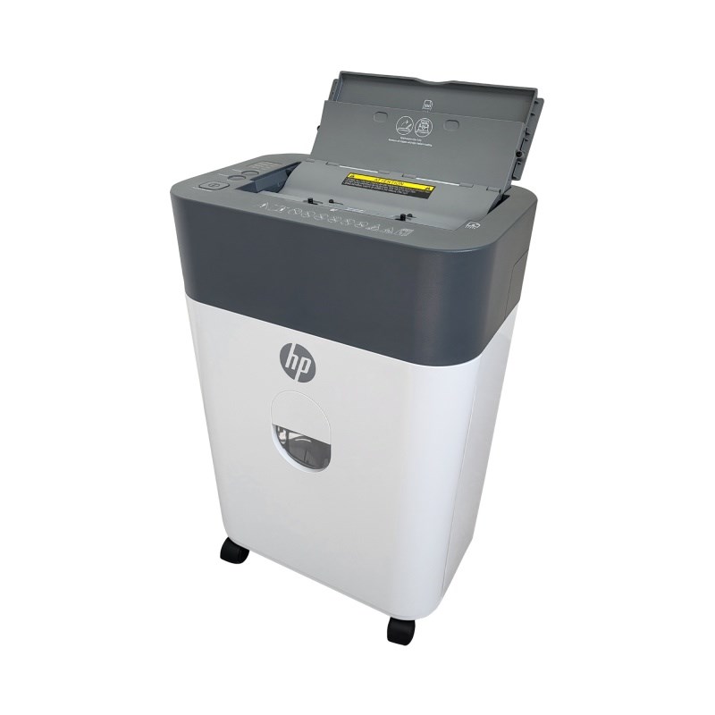 Sharrues dokumentesh HP OneShred Auto 100CC, cross cut P 4, auto feed 100 fletë, gri e bardhë