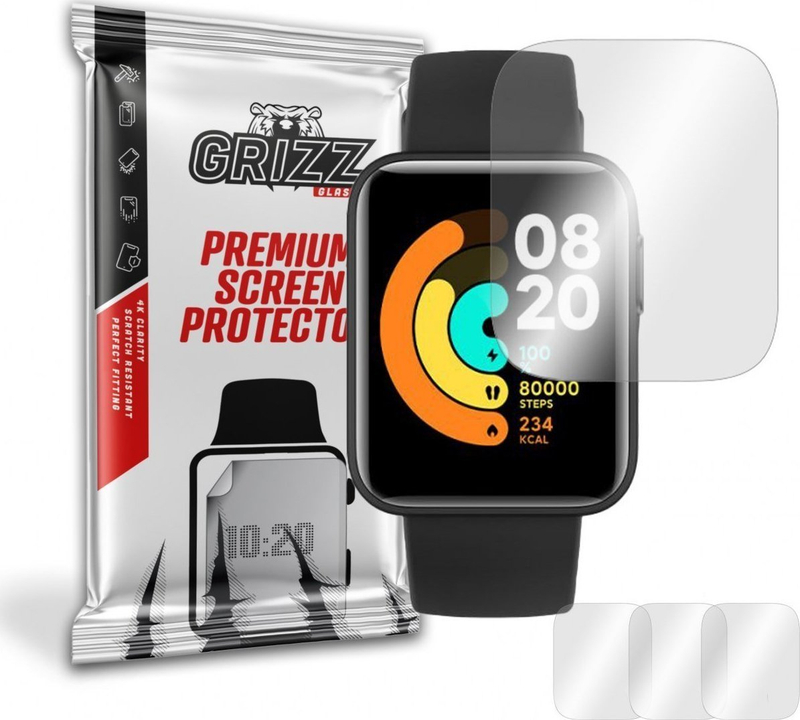 Mbrojtës ekrani GrizzGlass Hydrogel, për Xiaomi Mi Watch Lite, transparent