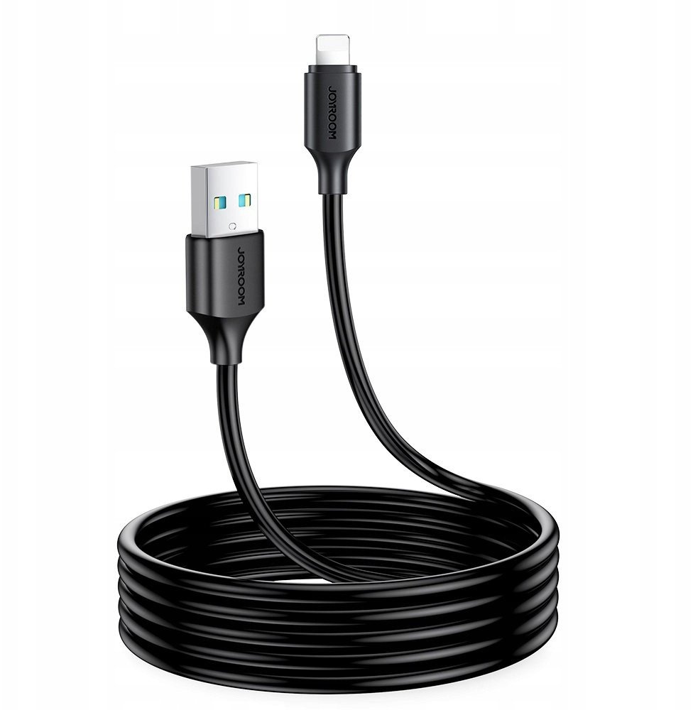Kабел за полнење Joyroom S-A9, USB-A во Lightning, 3A, 1m, црн