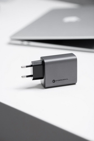 Karikues rrjeti Forcell F-Energy GaN 65W, 2x USB C, USB A, grafit