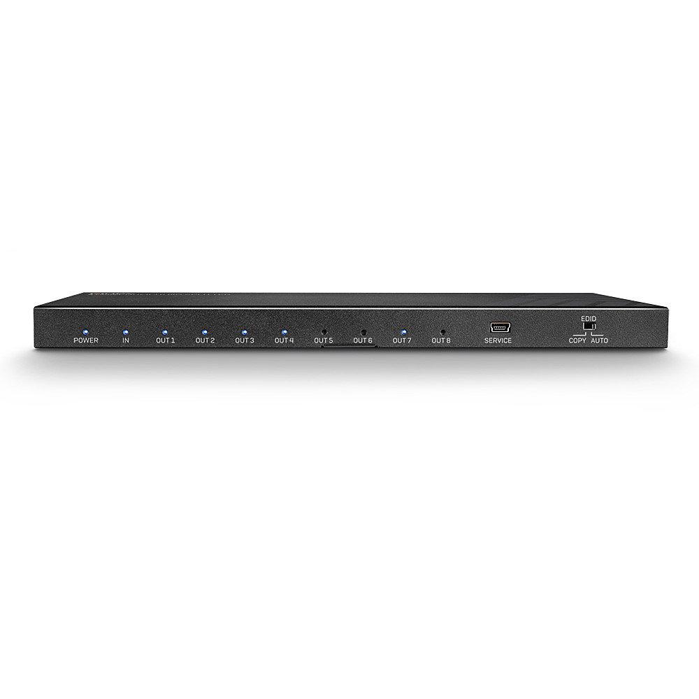Ndarës videosi HDMI Lindy 38237, 1 në 8, 4K, i zi