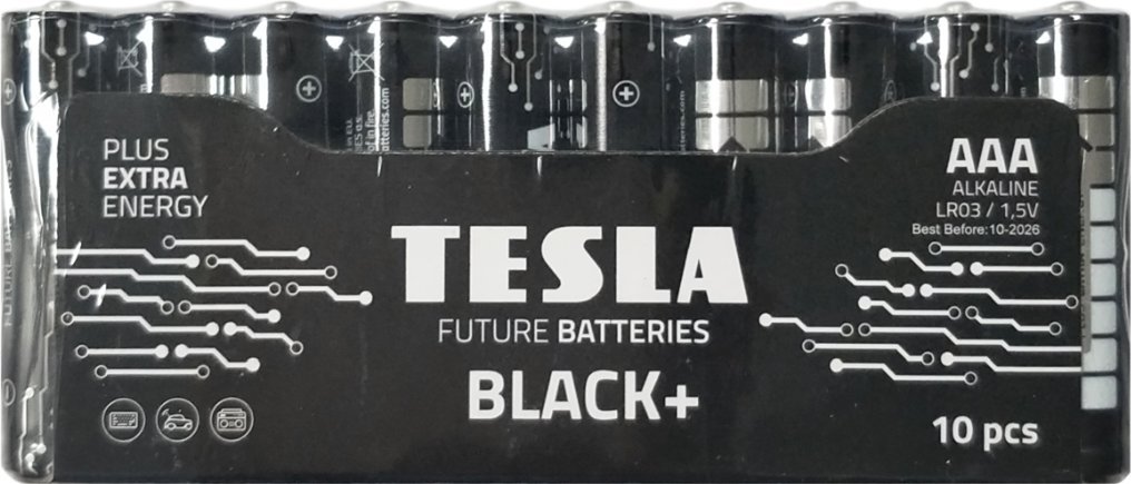 Bateri TESLA AAA Black+, alkaline, set, e zezë