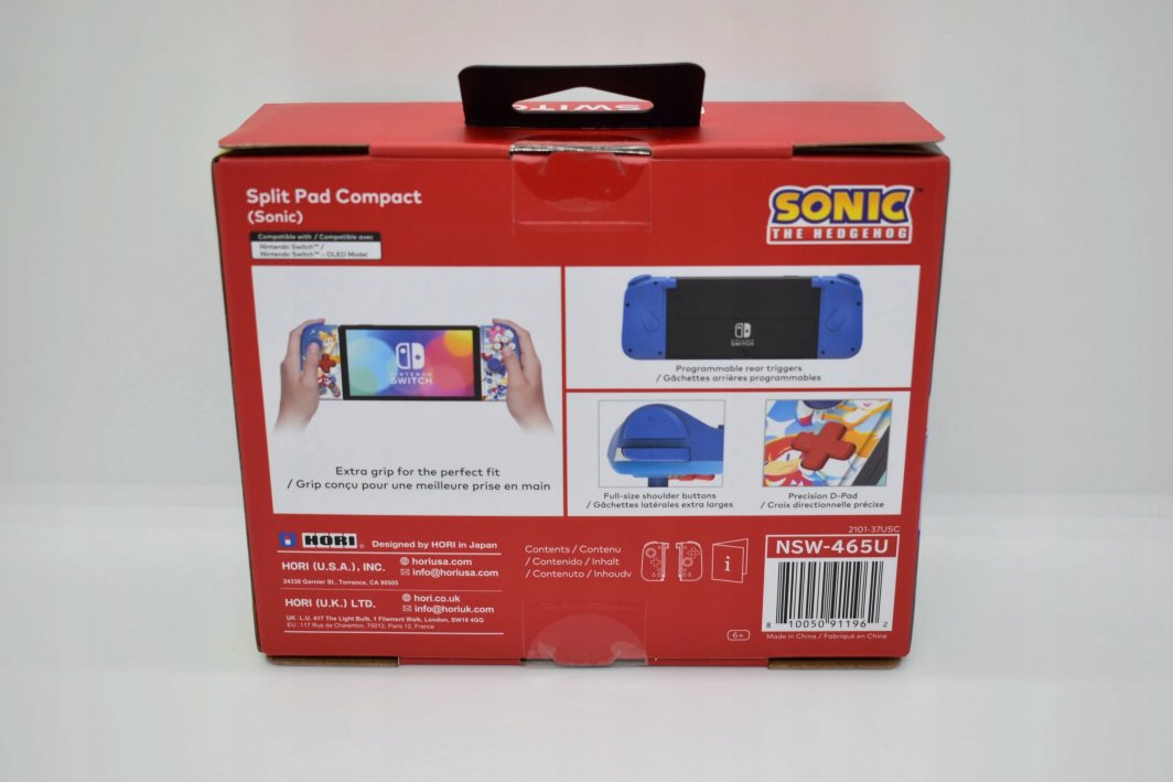 Kontroller Nintendo Split Compact, wireless, i kaltër