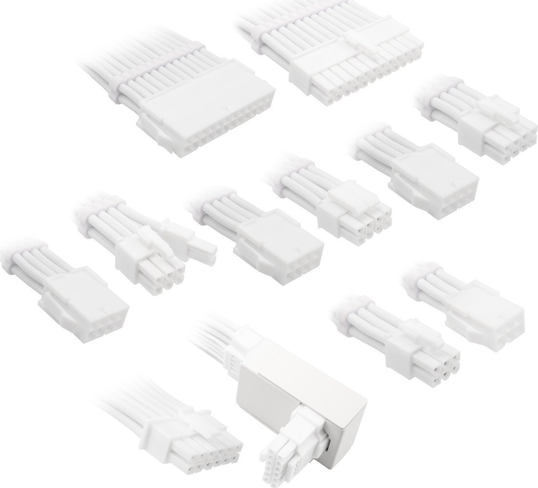Set kabllosh zgjeruese Kolink Core Pro 12VHWPR Type 1, 16AWG, me krehëra metalikë, e bardhë