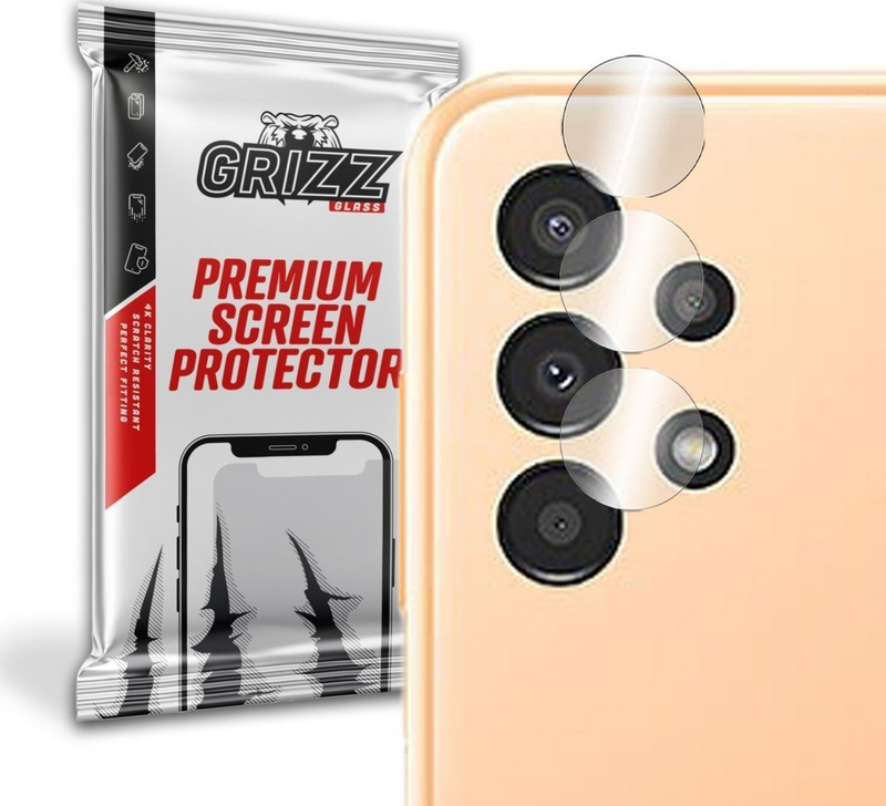 Xham hibrid për kamera GrizzGlass Samsung Galaxy A13, mbrojtje ndaj gërvishtjeve, transparencë e lartë