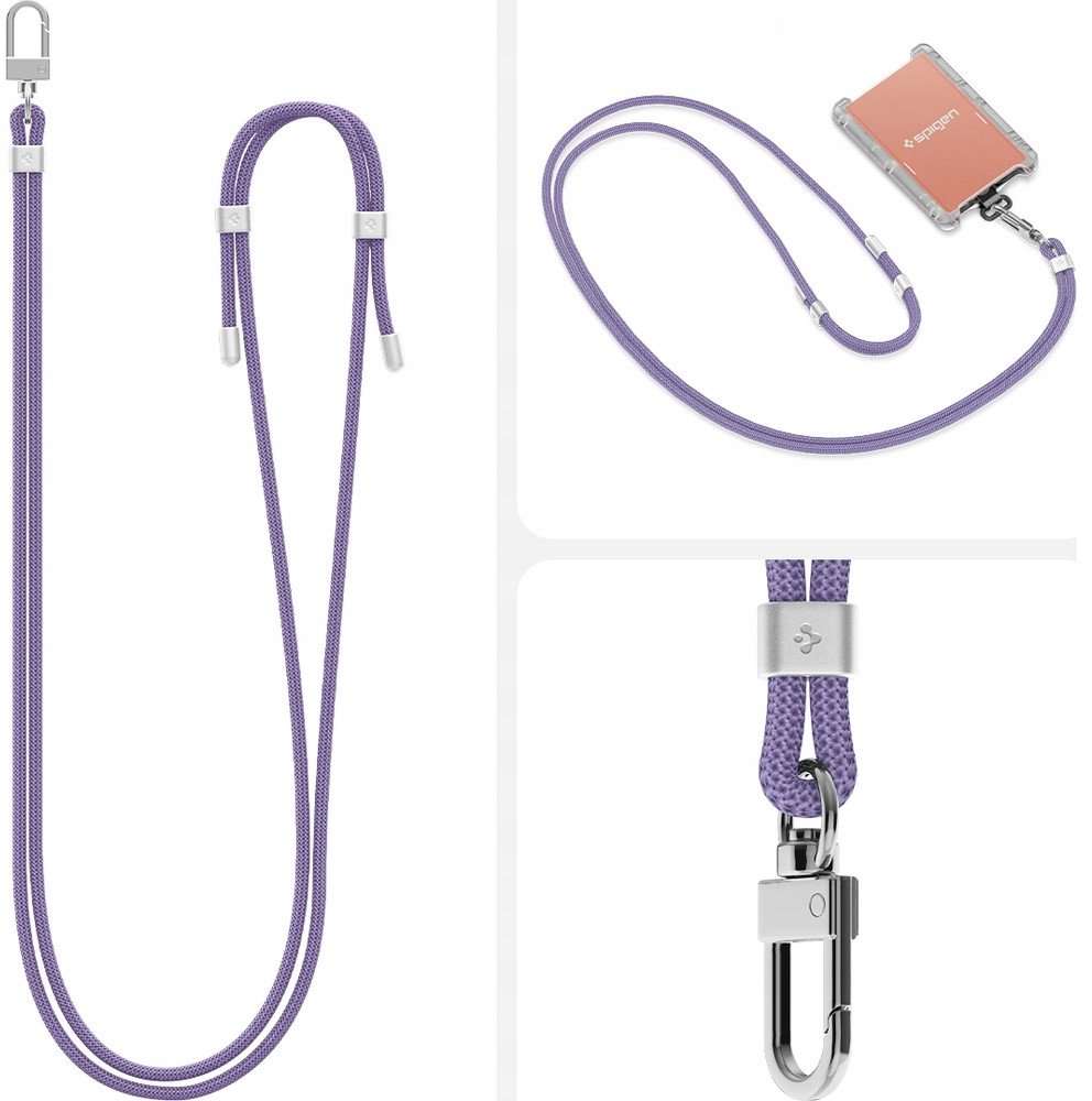 Универзален ремен за телефон Spigen Universal Cross Body Strap 2, прилагодлив, пакување 1, темно виолетова