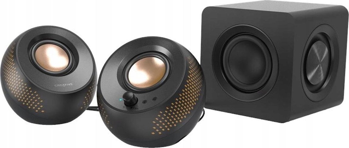 Altoparlantë Creative Pebble X Plus, 30W, 2.1 kanale, Bluetooth, të zinj